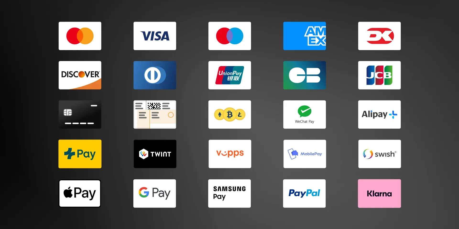 每日 大赛 +MRDS支持的多种安全支付方式图标展示